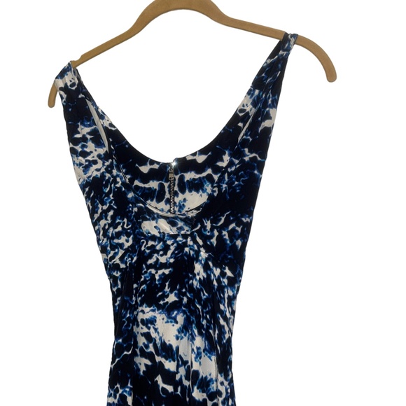 intermix NEW NWT Indigo shibori tie dye Laura silk asymmetrical midi dre… - Picture 6 of 6